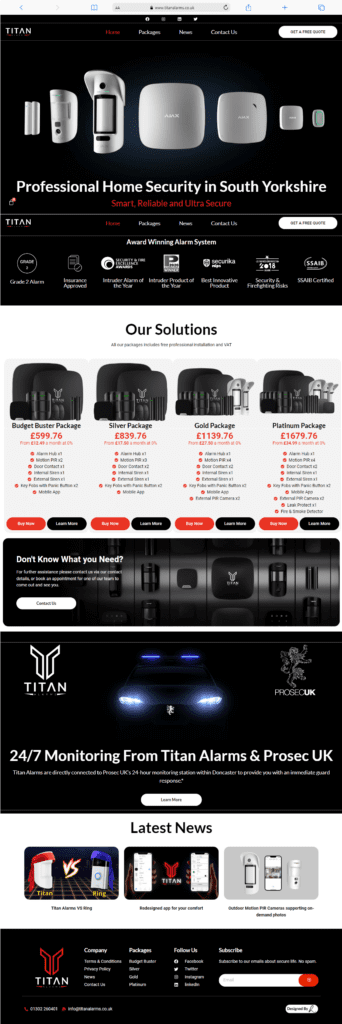 A large screen displaying diverse products for sale.