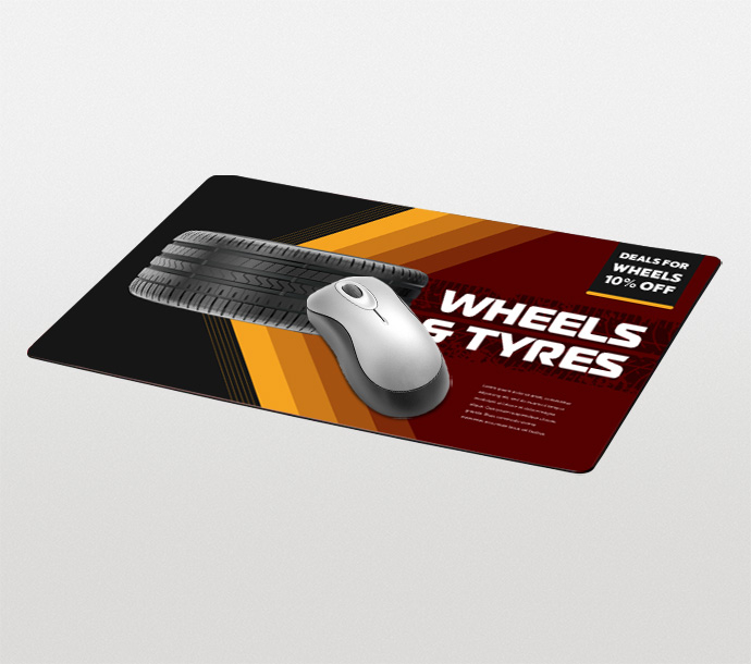 Recycled Plastic & Tyre Material Mouse Mats Heatherbank Print